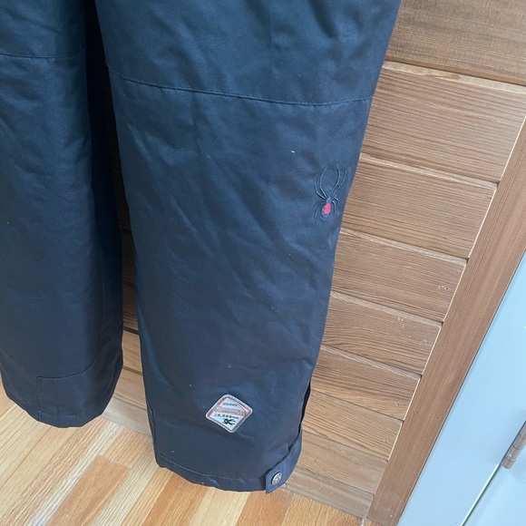 Big Kids’ Spyder Insulated Ski/Snowboard Pants/Bibs Detachable Suspender - Picture 3 of 7